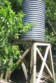 Water tank sitting on a stand can be a gravity feed system